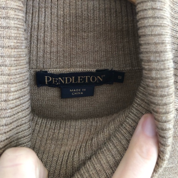 Merino wool Pendleton turtleneck sweater - Picture 7 of 9